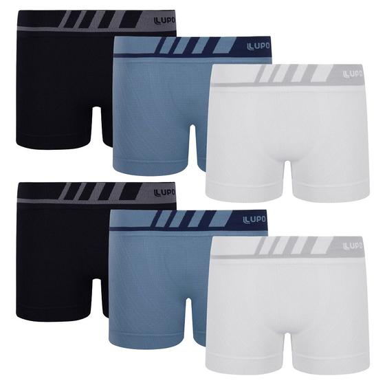 Imagem de Combo 6 Cueca Kids Microfibra Infantil Lupo Sem Costura