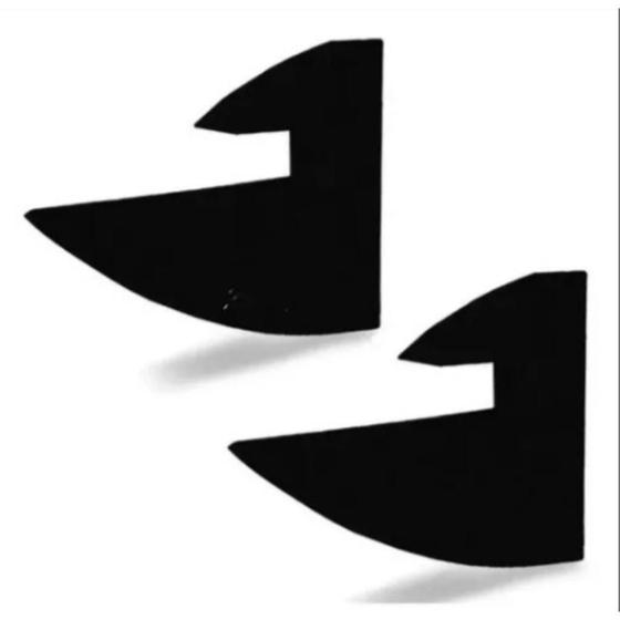 Combo 6 Suporte Bico de Tucano Para Prateleiras PRETO Menor preço em Combo 6 Suporte Bico de Tucano Para Prateleiras PRETO