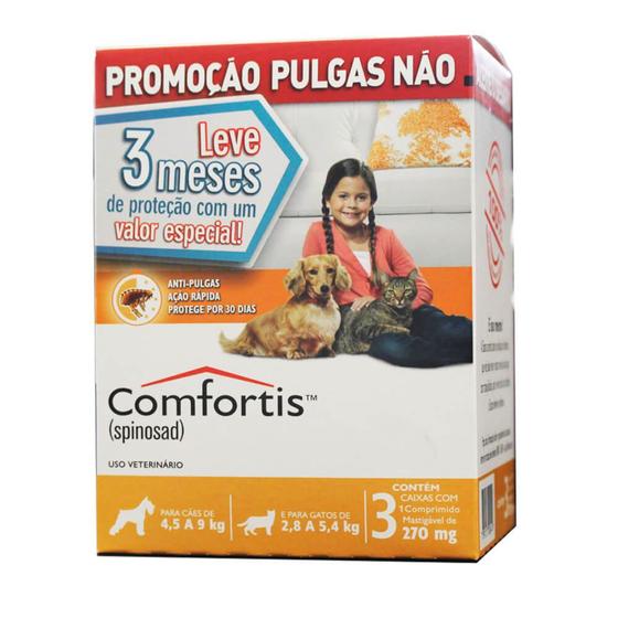 Imagem de COMBO Antipulgas Comfortis 270mg combo com 3 unidades - Elanco