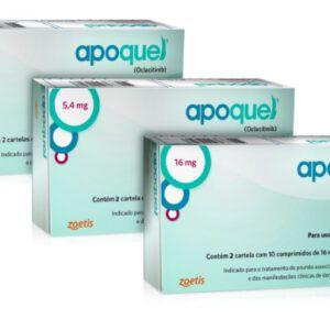 Imagem de Combo Apoquel 5,4 mg para Cachorro 20 Comprimidos - 3 caixas