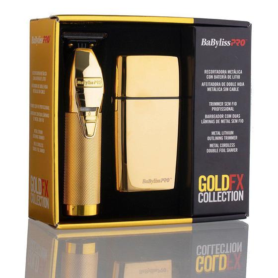 Imagem de Combo Babyliss Pro Gold Fx Collection Shaver e Acabamento