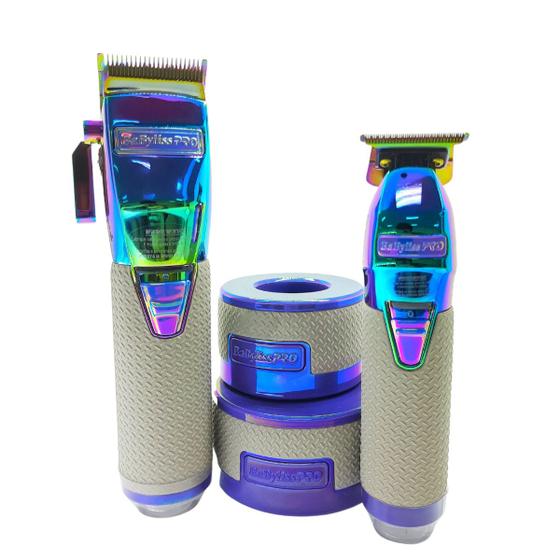 Imagem de Combo Babyliss Pro Limited FX Boost+ Máquina de Corte + Acabamento Iridescent - Bivolt