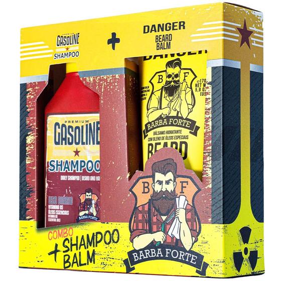 Imagem de Combo Beard Balm Danger 170g + Shampoo Gasoline Premium 250mL Barba Forte