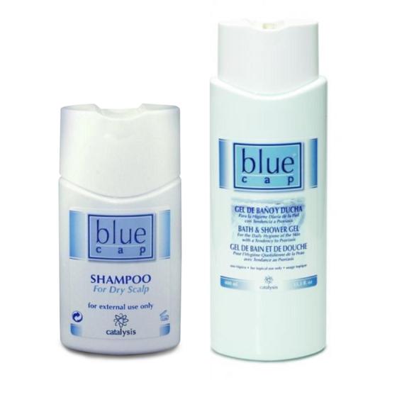 Combo Blue Cap Shampoo Para Psoríase 275 ML + Blue Cap Gel de Banho