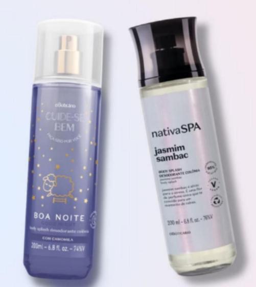 Combo Body Splash Nativa SPA Jasmim Sambac 200ml + Body Splash Cuidese