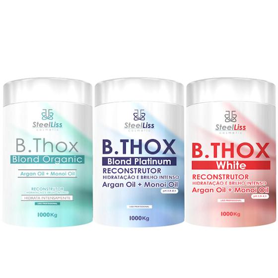 Imagem de Combo Btox Blond Organic + Btox Reconstrutor + Btox White