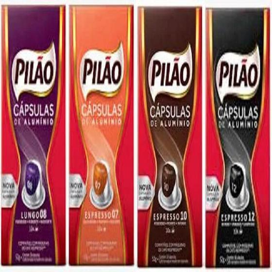 Combo cápsulas café pilão intensidades 40 cápsulas Menor preço em Combo cápsulas café pilão intensidades 40 cápsulas