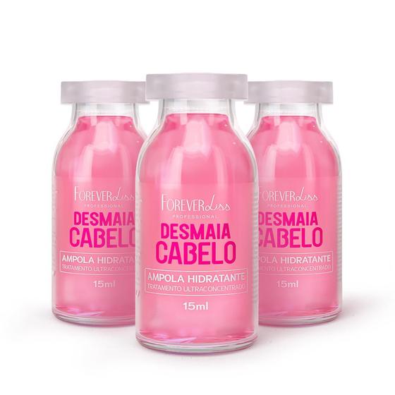 Imagem de Combo com 3 Ampolas Desmaia Cabelo 2.0 Forever Liss