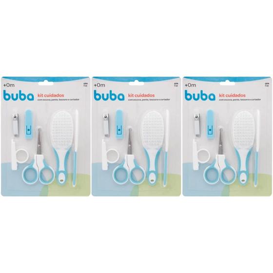 Imagem de Combo com 3 Kits de Cuidados C/ o Bebe Azul Buba