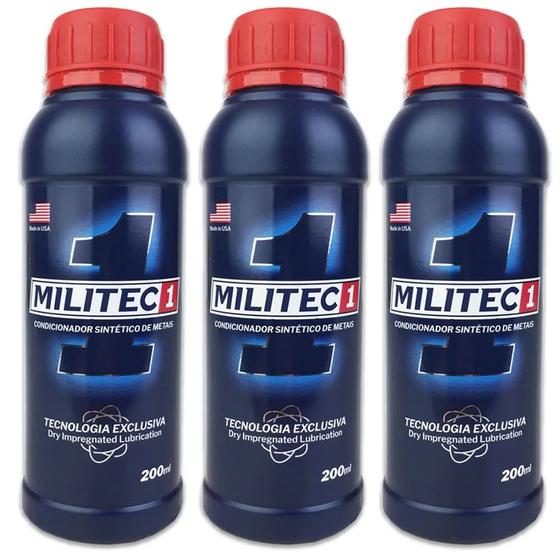 Imagem de Combo com 3 Militec 1 Condicionador de Metais 200ml cada 100% Original