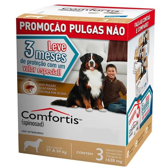 Imagem de Combo Comfortis 1620 mg - Leve 3 Meses de Proteção