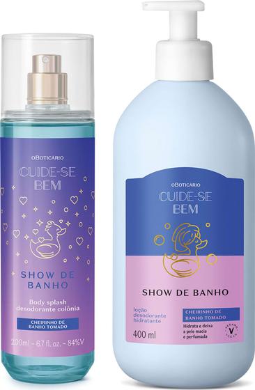 Imagem de Combo Cuide-se Bem Show de Banho: Body Splash Desodorante Colônia + Loção Hidratante Corporal 400ml