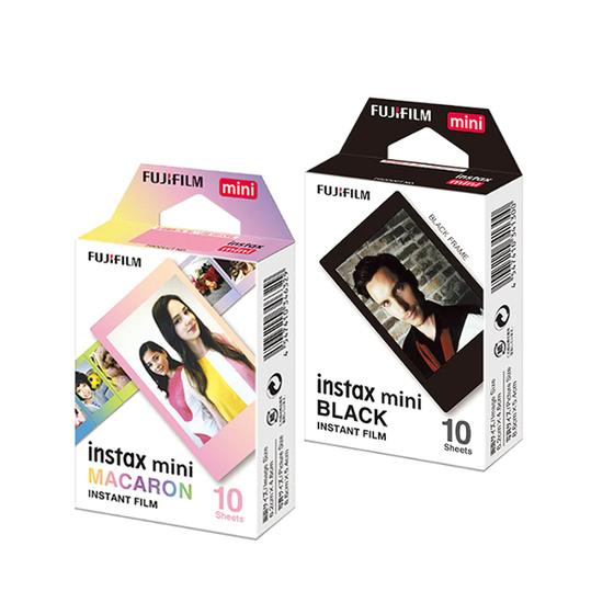 Imagem de Combo de Filmes Fujifilm Instax Mini Colors, Macaron 10 Fotos +  Mini Black 10 Fotos