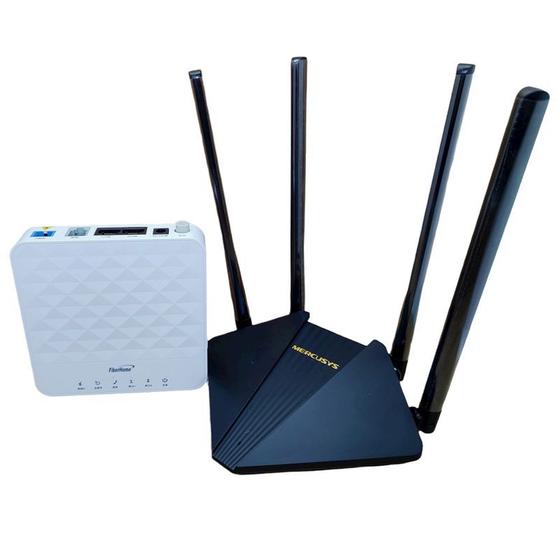 Imagem de Combo de rede com modem gpon an5506-02b e roteador mercusys mr30g