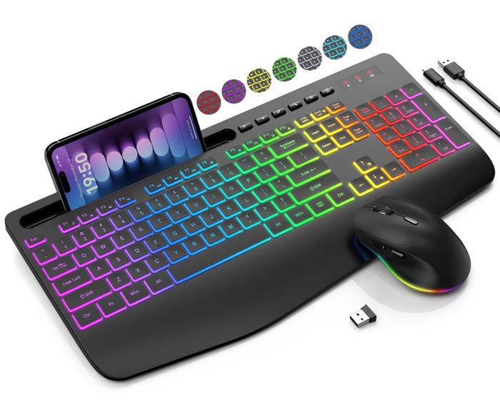 Imagem de Combo de teclado e mouse sem fio SABLUTE KL3 PRO