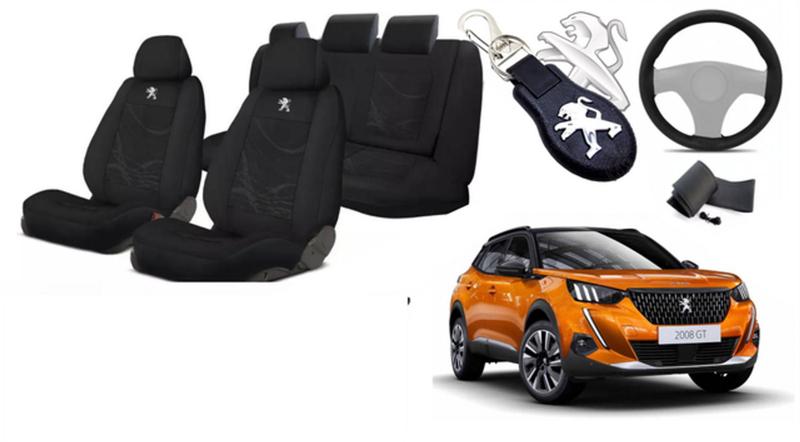 Imagem de Combo Design Estilo Peugeot 2008 2021-24 +(Capa Volante) + Chaveiro