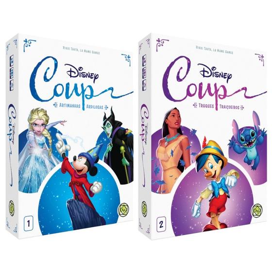 Imagem de Combo Disney Coup: Artimanhas Ardilosas + Truques Traiçoeiros Jogo de Cartas Pt Br