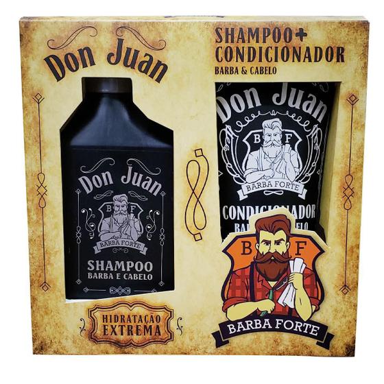 Imagem de Combo Don Juan Shampoo 250Ml Condicionador 170Ml Barba Forte