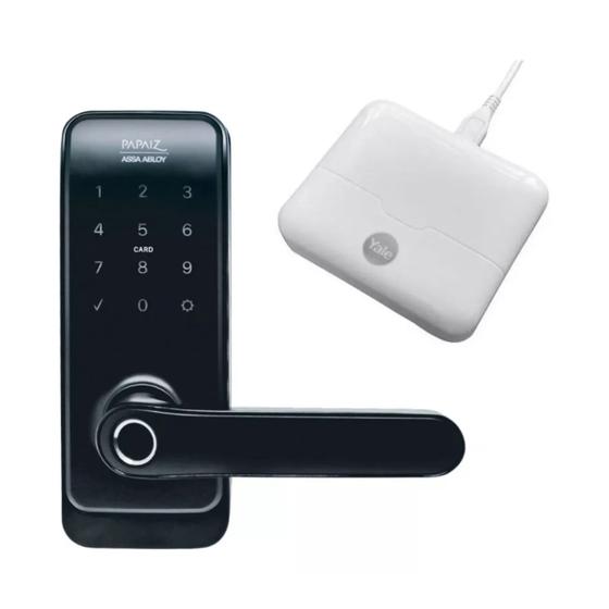 Imagem de Combo Fechadura Digital Smart Lock SL205 com Hub - PAPAIZ