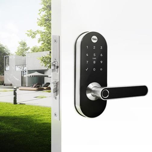 Imagem de Combo Fechadura Digital Ymc 420 W Com Yale Connect