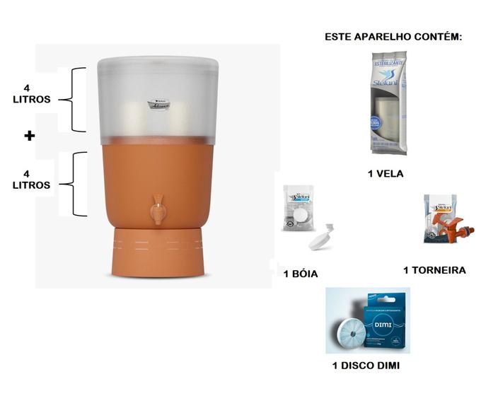 Imagem de Combo filtro stéfani advance + ionizador água alcalina dimi