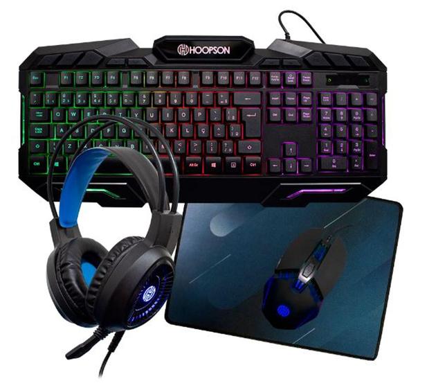 Imagem de Combo Gamer Hoopson Tpc-068k Super Kit 4 Em 1