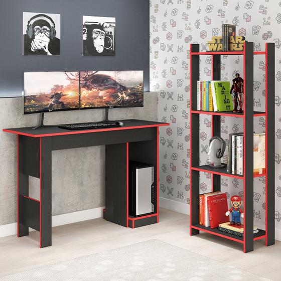 Combo Gamer Mesa para Computador e Estante Livreiro 4 Prateleiras Trevalla é boa?