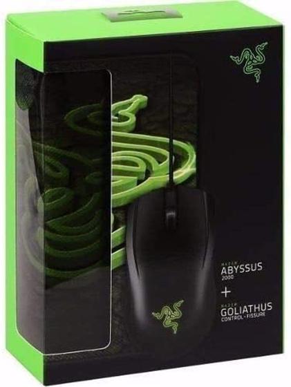 Imagem de Combo Gamer Razer Mouse Abyssus e Mousepad Goliathus Fissure Control