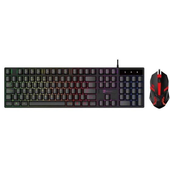 Imagem de Combo Gamer Teclado E Mouse USB Led X-Black KM- 1909 - Letron- 6951946020338