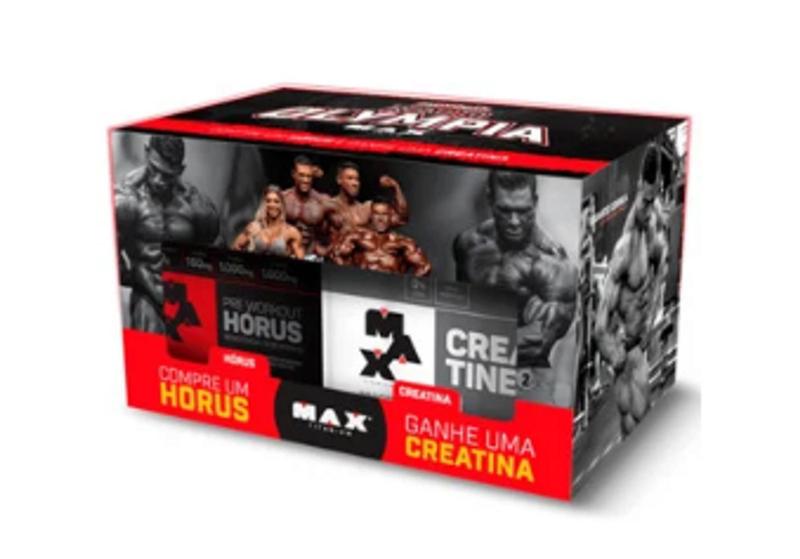 Combo Hórus 300g + Creatina 100g Max Titanium Menor preço em Combo Hórus 300g + Creatina 100g Max Titanium