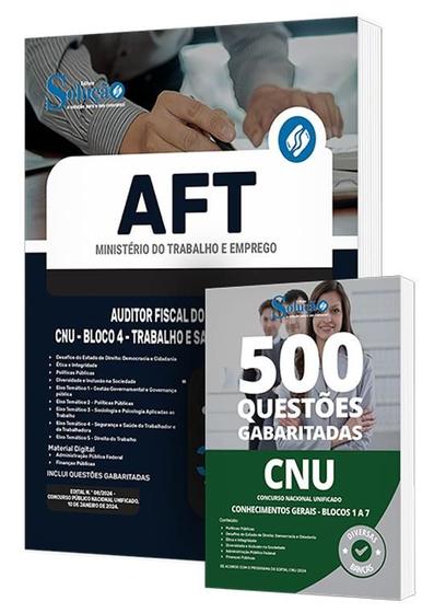 Imagem de Combo Impresso AFT - Auditor Fiscal do Trabalho - CNU - Bloco 4 - Trabalho e Saúde do Trabalhador