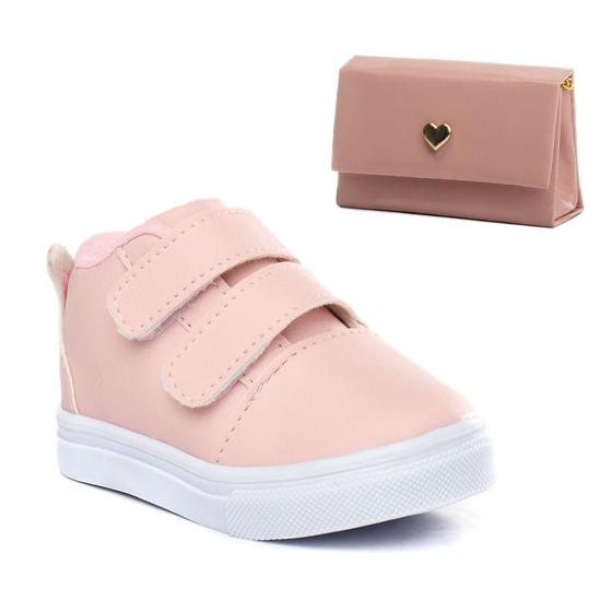 Imagem de Combo Infantil Tênis 1026 Casual Menina e Bag Mini Blogueira