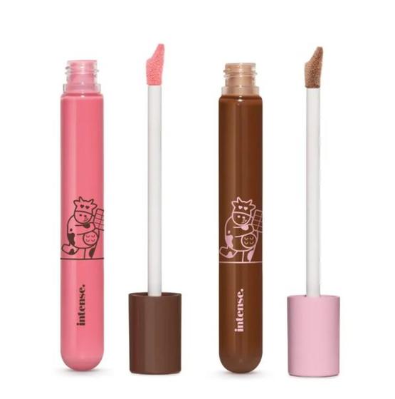 Imagem de Combo Intense Deleite Chocolatudo: Gloss Labial Rosa 5,5ml + Gloss Labial Marrom 5,5ml
