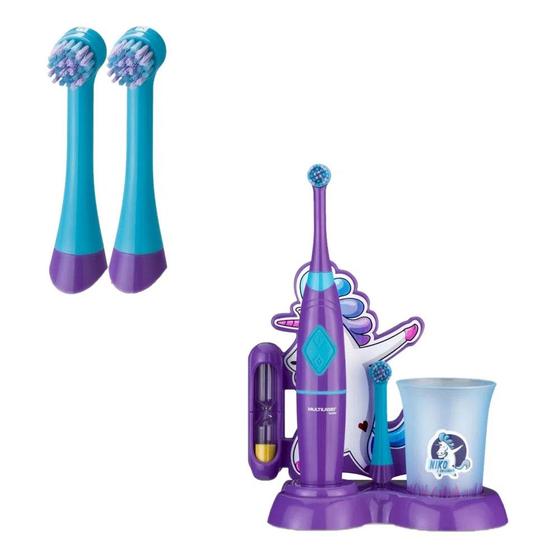 Combo Kids - Escova Dental Infantil Funny Brush Niko e Refil Para a Escova 2 Uni Multilaser - HC274K Menor preço em Combo Kids - Escova Dental Infantil Funny Brush Niko e Refil Para a Escova 2 Uni Multilaser - HC274K