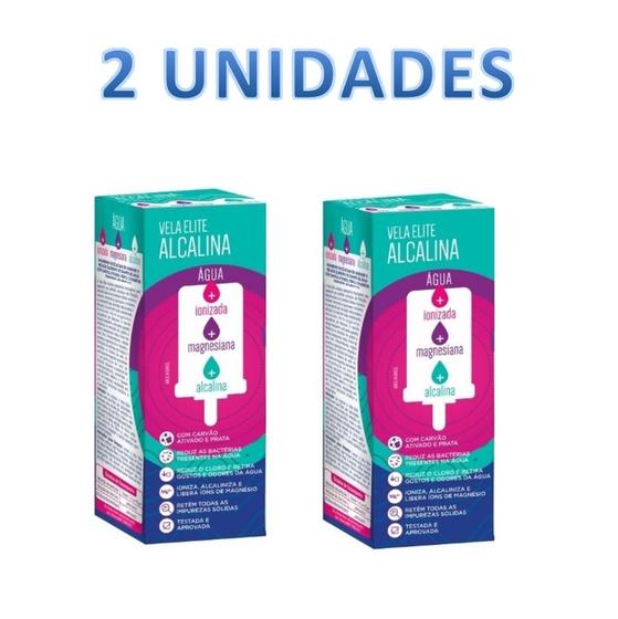 Combo (kit) 2 velas elite alcalina com magnésio para filtro de gravidade Menor preço em Combo (kit) 2 velas elite alcalina com magnésio para filtro de gravidade