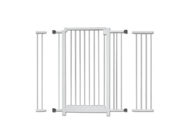 Imagem de Combo kit grade portão para porta mais 2 extensores de 70cm 80cm 90cm até 1 metro