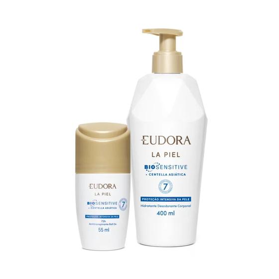 Imagem de Combo La Piel Biosensitive : Hidratante Corporal 400ml + Antitranspirante 55ml