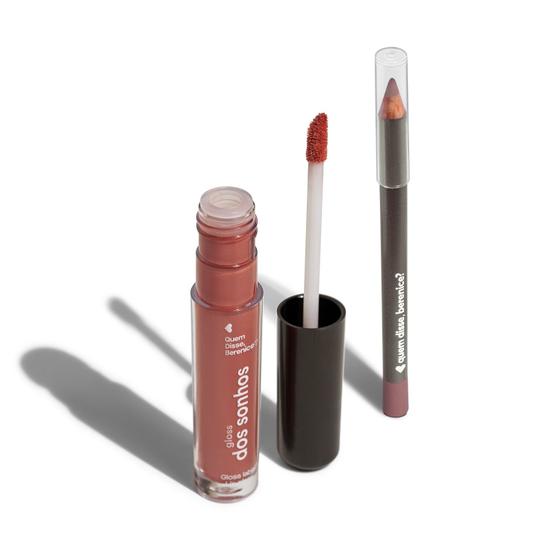 Imagem de Combo Lápis Contorno Labial Nudetis 1,1g + Gloss Labial Malvalex Dos Sonhos 4ml