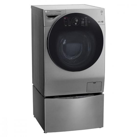 Imagem de Combo Lava e Seca Twin Wash LG 11kg em Aço Escovado  Lavadora LG Mini Wash 2kg em Aço Escovado  220V