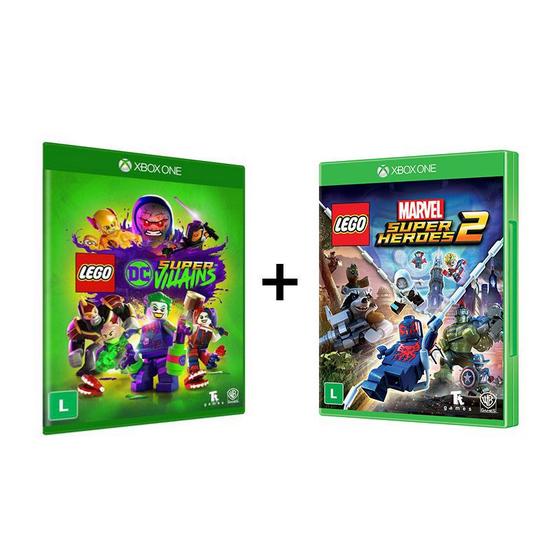 Imagem de Combo Lego DC Super Villains + Lego Marvel Super Heroes 2  - Xbox One