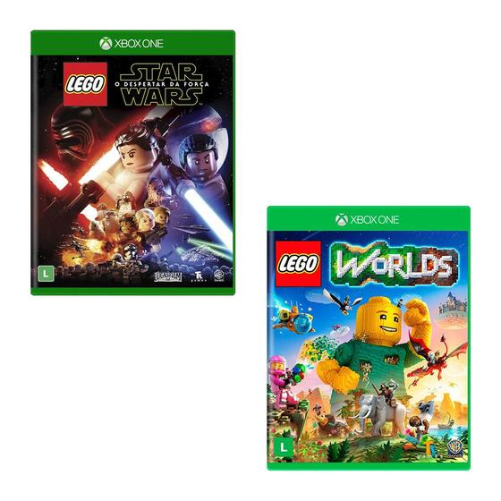 Imagem de Combo LEGO Star Wars + LEGO Worlds - Xbox One em Mídia Física