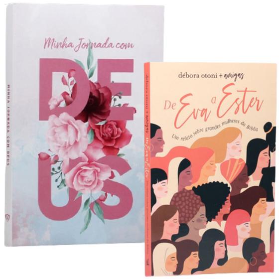 Combo Livro De Eva a Ester Débora Otoni + Livro de Oração Minha Jornada Com Deus Devocional Combo Livro De Eva a Ester Débora Otoni + Livro de Oração Minha Jornada Com Deus Devocional