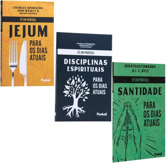 Imagem de Combo Livro Fé Em Prática: Disciplinas Espirituais + Jejum + Santidade Para Dias Atuais  Jonathan Edwards & J. C. Ryle - Igreja Cristã Amigo Evangélico