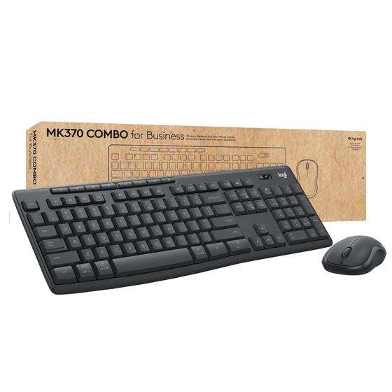 Imagem de Combo Logitech MK370 Wireless Graphite - Teclado e Mouse Sem Fio