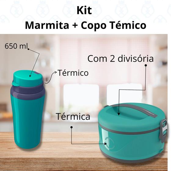 Imagem de Combo Marmita Milão + Copo Térmico_Unitermi