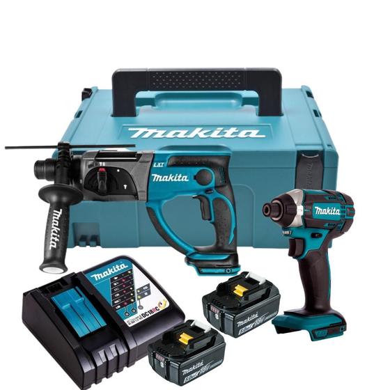 Combo Martelete Dhr242 + Parafusadeira Dtd152 18v Makita Bivolt ...