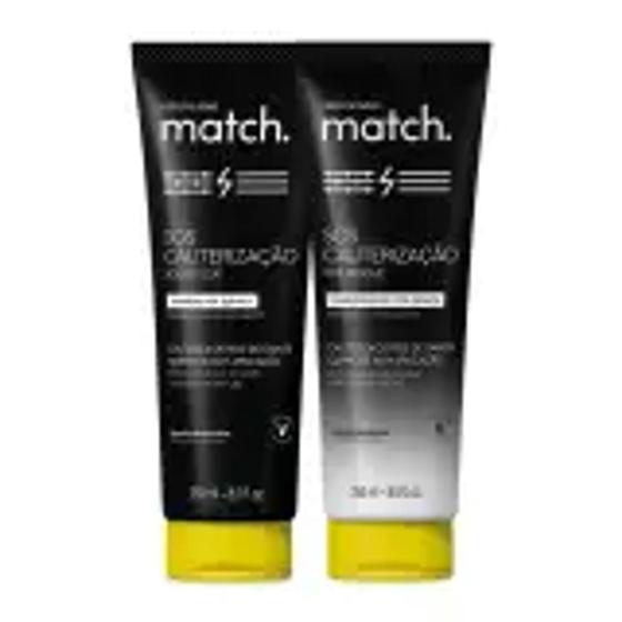 Imagem de Combo Match SOS Cauterização Pós-Química: Shampoo 250ml + Condicionador 250ml