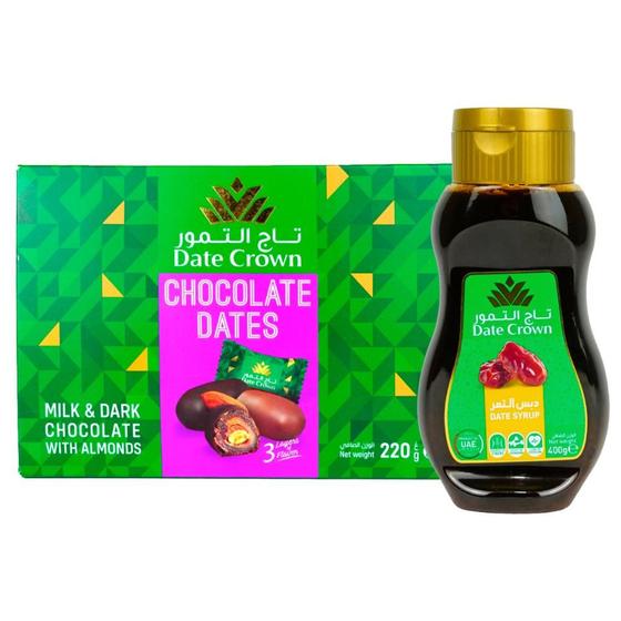 Imagem de Combo Mel de Tâmara 400g + Tâmaras Recheada Chocolate Cx 220g - Vitao