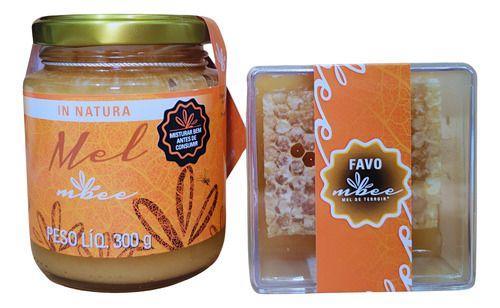 Imagem de Combo Mel In Natura 300g + Favo De Mel 150g Mbee