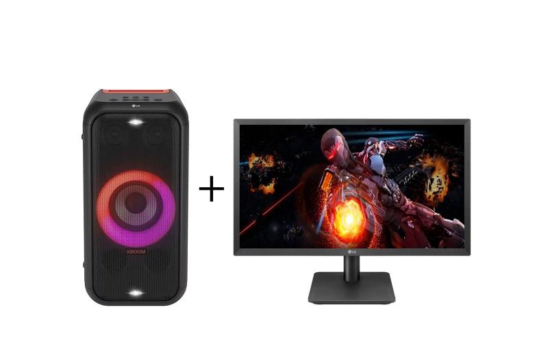 Combo Monitor Gamer LG 21,5'' Full HD 75Hz 22MP410-B + Combo Caixa De Som Portátil LG Xboom Partybox XL5 Menor preço em Combo Monitor Gamer LG 21,5'' Full HD 75Hz 22MP410-B + Combo Caixa De Som Portátil LG Xboom Partybox XL5